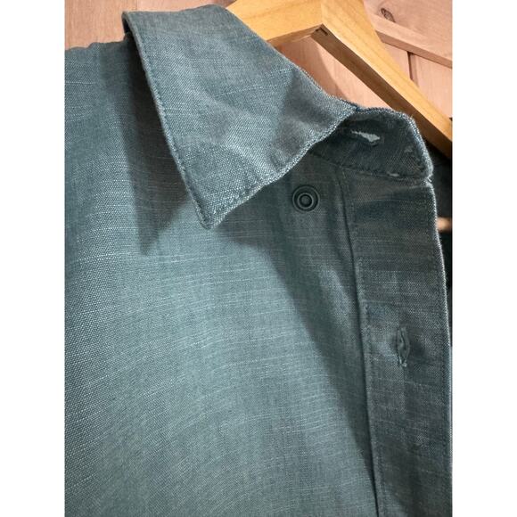 L.L. Bean | NWOT Women's Light Teal Cotton Button Up Long Sleeve Shirt | Size L - Picture 11 of 12